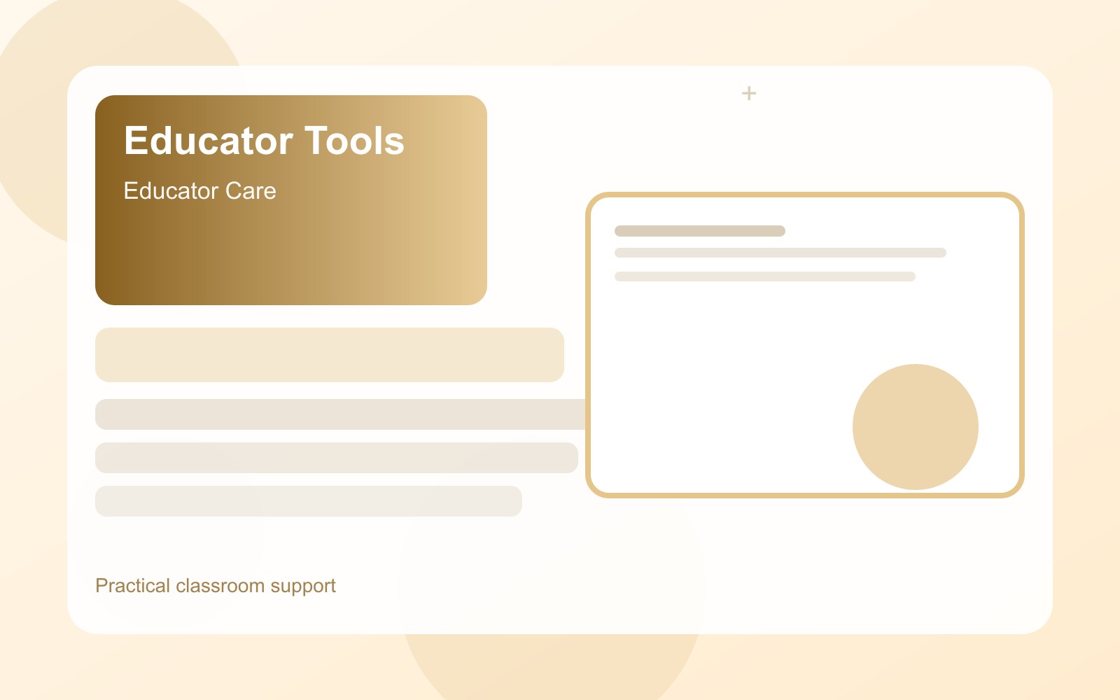 Educator supporting a student