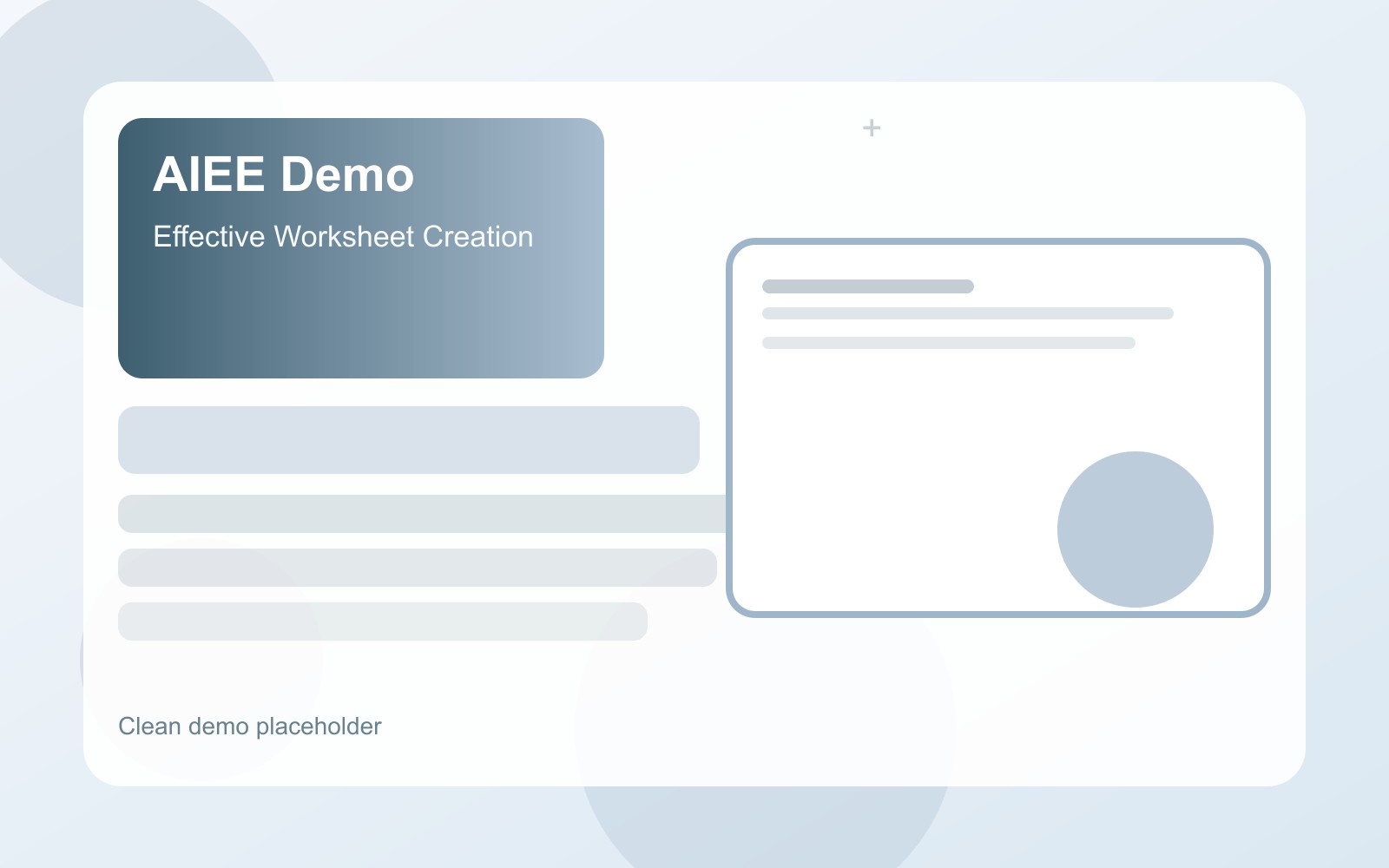 Worksheet Generator in action